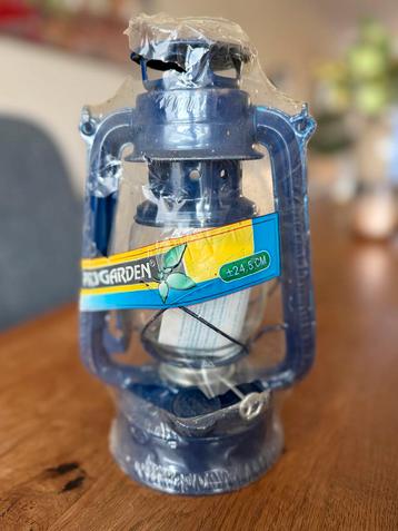 Blauwe Stormlamp Olielamp - 24 cm beschikbaar voor biedingen
