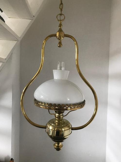 Zware Koperen Scheepslamp Hanglamp Koper Lamp Plafondlamp, Huis en Inrichting, Lampen | Hanglampen, Glas, Metaal, Ophalen of Verzenden