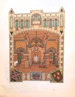 Amsterdamse School Berlage chromolithografie Gijsbrecht 1899, Ophalen of Verzenden