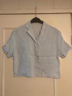 Lichtblauwe linnen korte blouse van Josephine & Co, maat 40, Maat 38/40 (M), Josephine & Co, Zo goed als nieuw, Verzenden