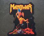 Manowar warriors of the world shaped patch m173---13.5 x 12, Verzamelen, Muziek, Artiesten en Beroemdheden, Nieuw, Kleding, Verzenden