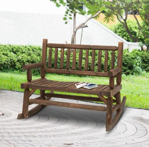 Schommelstoel met armleuningen tuinstoel NIEUW IN DOOS, Tuin en Terras, Tuinbanken, Nieuw, Hout, Schommelbank, Ophalen