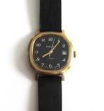 POLJOT vintage mechanisch horloge met kalender van de '70., Overige merken, Staal, Ophalen of Verzenden