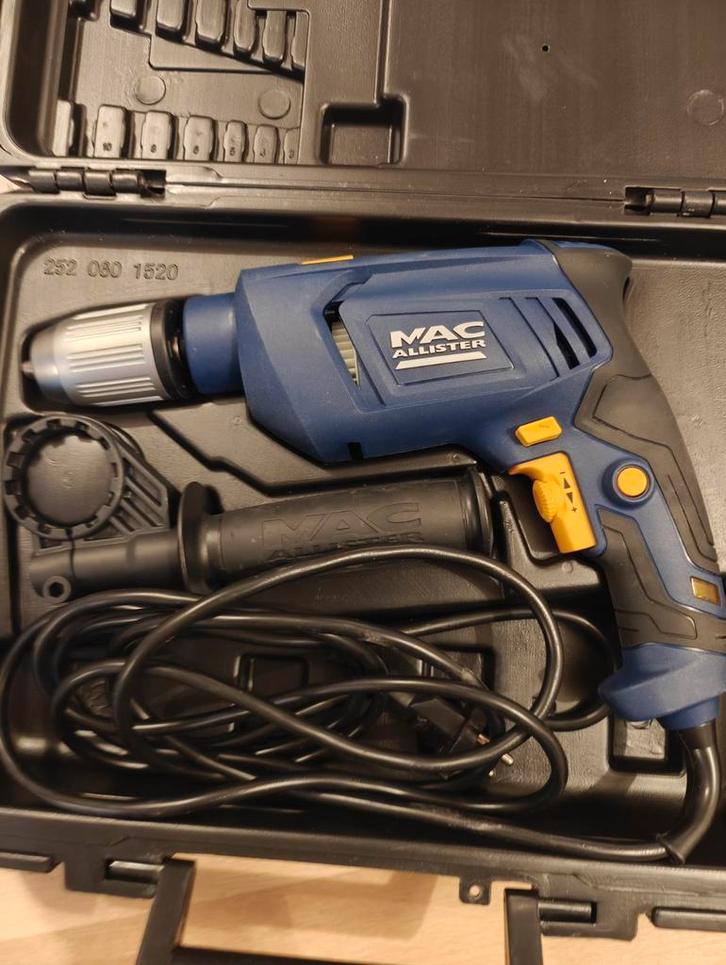 Mac Allister Boormachine - Goed Onderhouden, Doe-het-zelf en Verbouw, Gereedschap | Boormachines, Boormachine, Ophalen of Verzenden