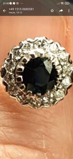 Blikvanger Antiek saffier Diamant Ring, Sieraden, Tassen en Uiterlijk, Antieke sieraden, Goud, Met edelsteen, Ring, Verzenden