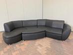 GRATIS LEVERING HEEL NL Hummel Design Grijs Leer Hoekbank, Hoekbank, Ophalen of Verzenden, Zo goed als nieuw, 200 tot 250 cm