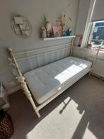 Meisjesbed, Ophalen, 90 cm, Eenpersoons, Wit