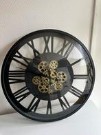 Te Koop Grote Industriële Wandklok Tandwielen, Huis en Inrichting, Woonaccessoires | Klokken, Ophalen of Verzenden, Zo goed als nieuw