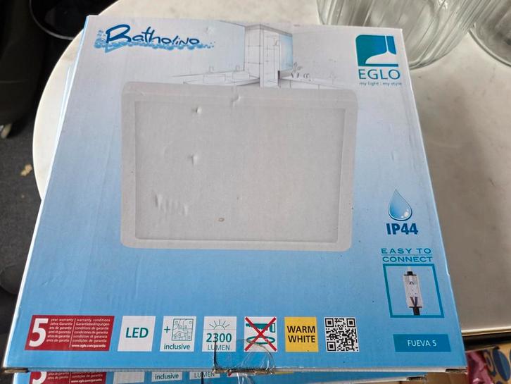 2x EGLO Fueva 5 LED Plafondlamp - Nieuw in doos!, Huis en Inrichting, Lampen | Hanglampen, Nieuw, Minder dan 50 cm, Kunststof