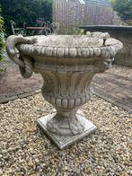 Oude grote betonnen bloempot, Ophalen, Gebruikt, 40 cm of meer, Rond