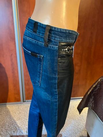 7 FOR AL MANKIND X HTC jeans ECHT LEER 28 origineel ZGAN beschikbaar voor biedingen