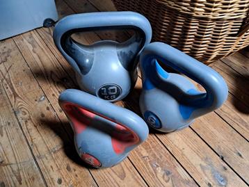 Kettlebells - Set van 3 gewichten beschikbaar voor biedingen