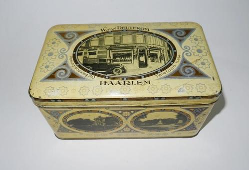 Banketbakkersblik Van Deutekom, Haarlem, Verzamelen, Blikken, Gebruikt, Overige, Overige merken, Ophalen of Verzenden