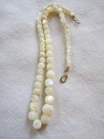 8.  Schitterende oude ketting, maansteen,  42 cm, Sieraden, Tassen en Uiterlijk, Antieke sieraden, Ophalen