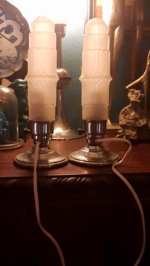Staande tafellampen - set van twee, Antiek en Kunst, Antiek | Lampen, Ophalen of Verzenden