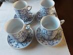 Jager saks blau 8 kop en schotels.per stel., Antiek en Kunst, Antiek | Servies compleet, Ophalen of Verzenden