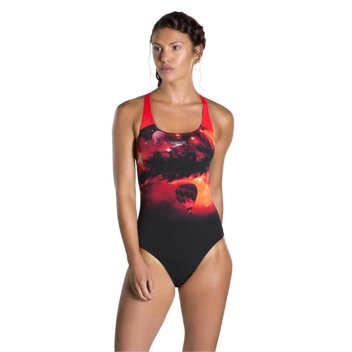 Nieuw Speedo W Spacedust Placement Digital Powerback Badpak, Kleding | Dames, Badmode en Zwemkleding, Nieuw, Badpak, Zwart, Ophalen of Verzenden