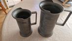 2 antieke tinnen bekers gemerkt, Antiek en Kunst, Ophalen of Verzenden