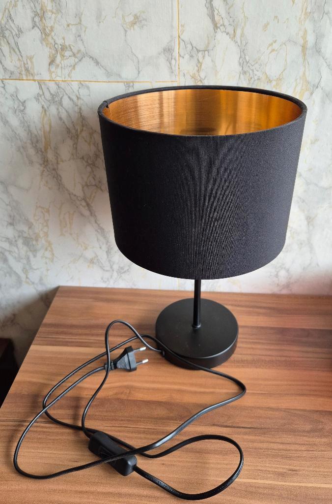 Tafellamp  - inclusief verzendkosten, Huis en Inrichting, Lampen | Tafellampen, Zo goed als nieuw, Minder dan 50 cm, Metaal, Stof