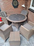 Complete tuinset ivm verhuizing, Tuin en Terras, 4 zitplaatsen, Gebruikt, Hocker, Ophalen of Verzenden