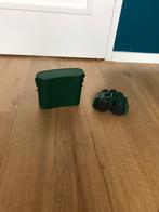 Groene Verrekijker met Tas, Gebruikt, Minder dan 8x, Met hoes of tas, Porro (met knik)