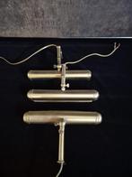 Wandlamp - Schilderijlamp - Kastlamp - Koper/Messing - 3 ST., Ophalen of Verzenden, Gebruikt, Metaal