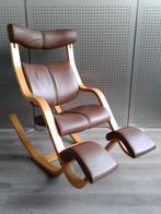 Stokke (Variér) Gravity (Lichtbruin Leder), Zeer Mooi!, Huis en Inrichting, Ophalen, Gebruikt, Metaal, Variér