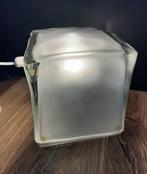 Ice cube lamp Iviken ijsblok vintage design glas., Huis en Inrichting, Lampen | Tafellampen, Minder dan 50 cm, Glas, Ophalen of Verzenden