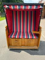 Strandkorf hout met kussens, Ophalen, Gebruikt, Hout