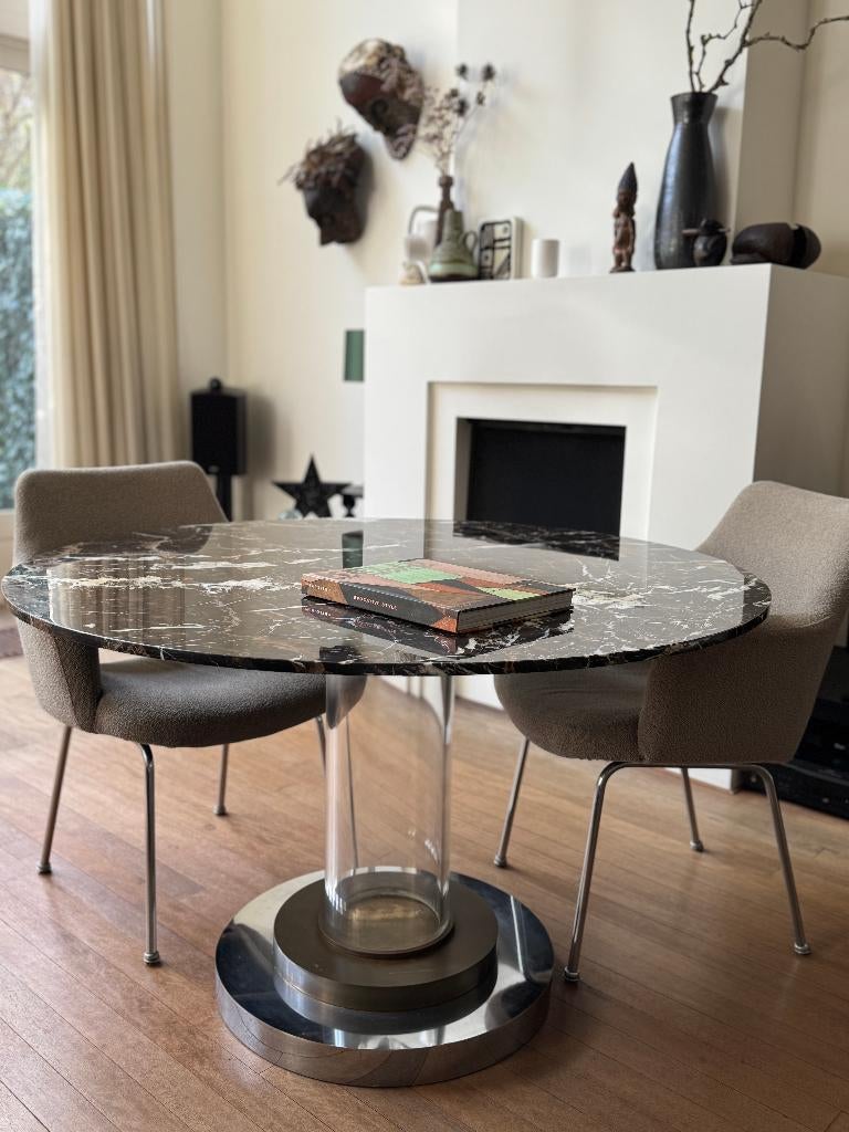 DOOR VERHUIZING AANGEBODEN: ROMEO REGA EETTAFEL, Huis en Inrichting, Tafels | Eettafels, Ophalen, Gebruikt, Hollywood Regent, Overige materialen