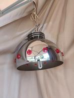 Space Age Hanglamp Chroom Rood Jaren 60-70, Gebruikt, Space Age, jaren 60-70, Ophalen of Verzenden, Minder dan 50 cm