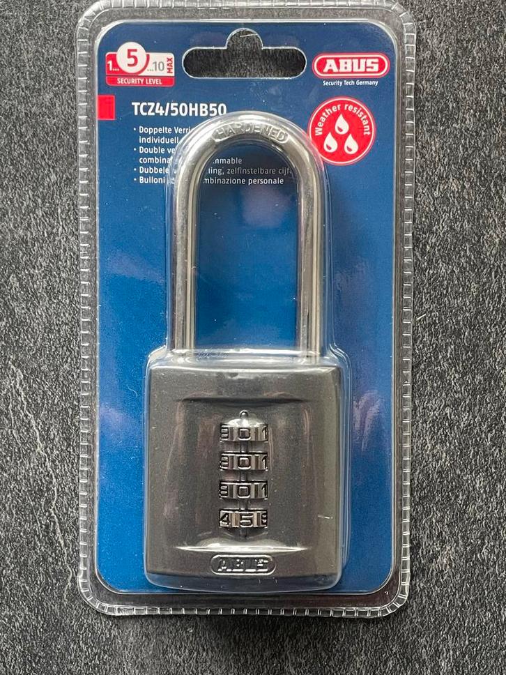 Nieuw Abus Cijferslot - TCZ4/50HB50, Doe-het-zelf en Verbouw, Gereedschap | Handgereedschap, Nieuw, Ophalen of Verzenden