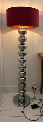 Hoge moderne Chrome bollamp, Huis en Inrichting, Lampen | Vloerlampen, Ophalen of Verzenden, Gebruikt, Minder dan 100 cm