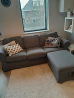 Comfortabele grijze bank, Ophalen, Gebruikt, Driepersoons, Rechte bank
