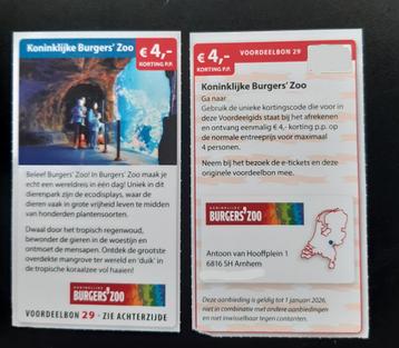Koninklijke Burgers' Zoo €4,- korting p.p. beschikbaar voor biedingen