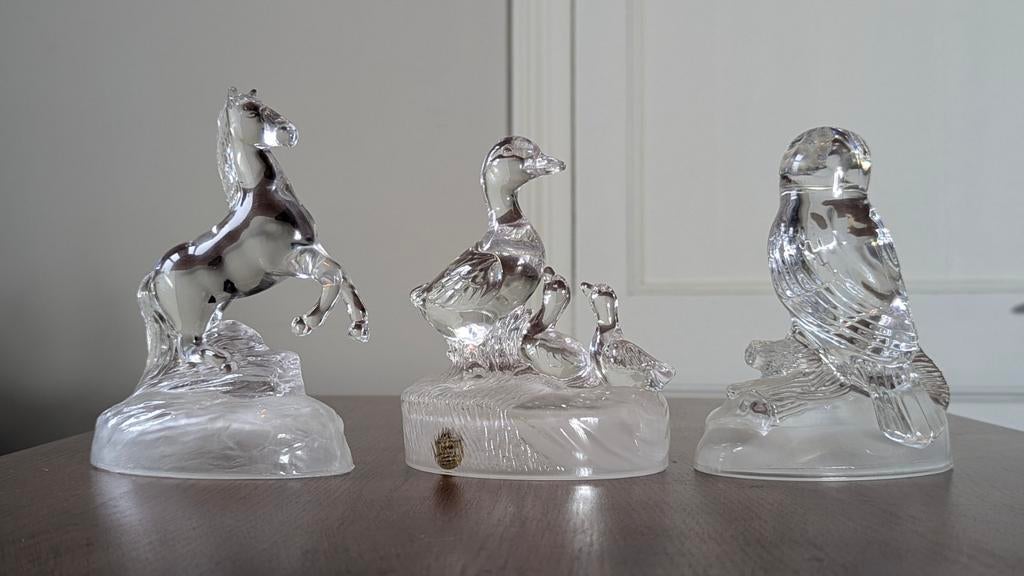 Cristal D'Arques Beelden - Uil, Paard, Eenden, Ophalen of Verzenden