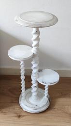 Antiek planten tafel met gedraaide poot en 3 plateaus, Ophalen