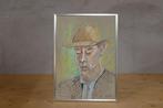 Schilderij portret  pastel    in goede staat, Ophalen of Verzenden