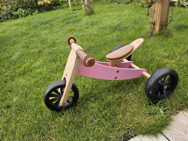 Houten Loopfiets / Driewieler, Kinderen en Baby's, Speelgoed | Buiten | Voertuigen en Loopfietsen, Zo goed als nieuw, Loopfiets