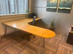 Mooi houten Galant burea (Ikea) met stoel, Huis en Inrichting, Bureaus, Ophalen, In hoogte verstelbaar, Gebruikt, Bureau
