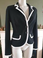 Bandolera zwart wit colbert jas jasje tussenjas S 36, Kleding | Dames, Verzenden, Zwart, Zo goed als nieuw, Maat 36 (S)