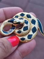 Vintage 90's emailled slang design broche, Sieraden, Tassen en Uiterlijk, Broches, Ophalen of Verzenden, Zo goed als nieuw, Goud