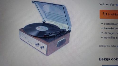 Mooie goedwerkende platenspeler met ingebouwde radio, Audio, Tv en Foto, Platenspelers, Zo goed als nieuw, Platenspeler, Overige merken