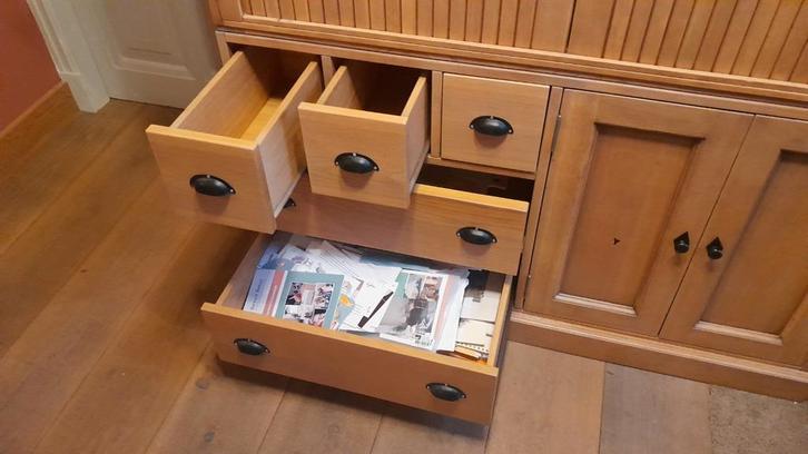 Prachtige eikenhouten kast, Huis en Inrichting, Kasten | Dressoirs, Gebruikt, 100 tot 150 cm, 50 tot 75 cm, Met lade(s), Met deur(en)