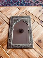 Marokkaanse oosterse zilveren spiegel, Antiek en Kunst, Antiek | Spiegels, Minder dan 100 cm, Ophalen of Verzenden