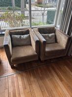 Gratis echt leren fauteuils, Ophalen, Gebruikt