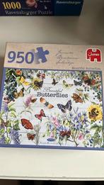 Jumbo puzzel 950 st beautiful butterflies, Ophalen of Verzenden, 500 t/m 1500 stukjes, Zo goed als nieuw