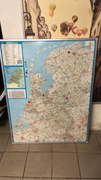 Landkaart Nederland, Magneetbord, Gebruikt, Ophalen