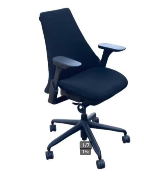 Herman Miller Sayl Bureaustoel Zwart 3D armleggers, Huis en Inrichting, Bureaustoelen, Gebruikt, Bureaustoel, Zwart, Ergonomisch