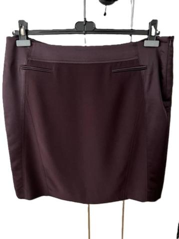 CLAUDIA STRATER luxe rok wijnrood 44 burgundy donkerrood beschikbaar voor biedingen